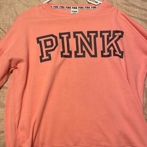 Pink Victoria’s Secret sweatshirt